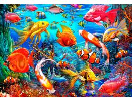 Puzzle Bluebird Peces Tropicales de 1500 Piezas