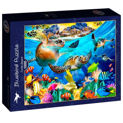 Puzzle Bluebird Playa Tortuga de 1000 Piezas