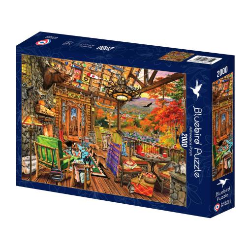 Puzzle Bluebird Porche de Adirondack de 2000 Piezas