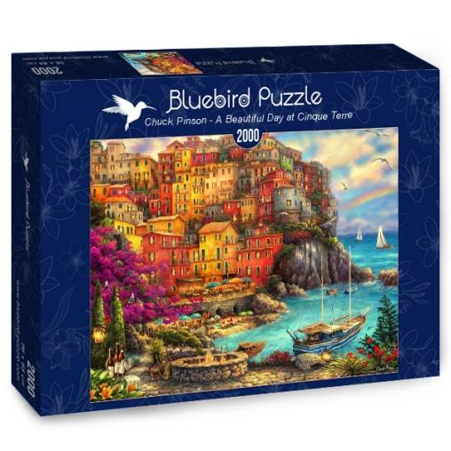 Puzzle Bluebird Precioso Día en Cinque Terre de 2000 Piezas