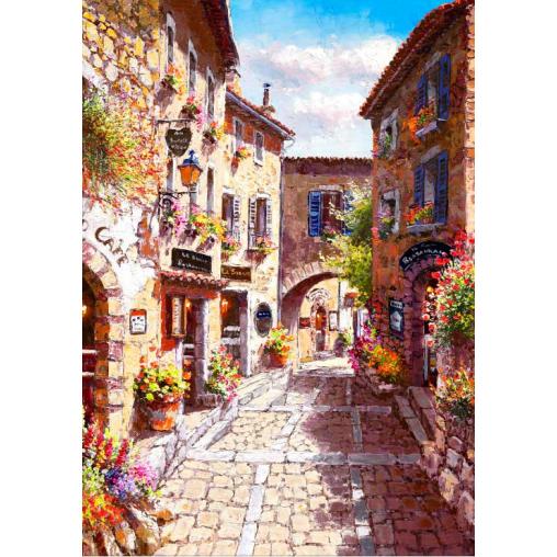 Puzzle Bluebird Pueblo Eze de 1000 Piezas