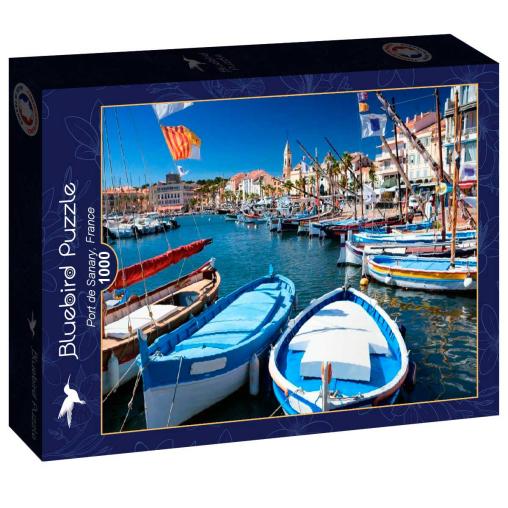 Puzzle Bluebird Puerto de Sanary, Francia de 1000 Pzs