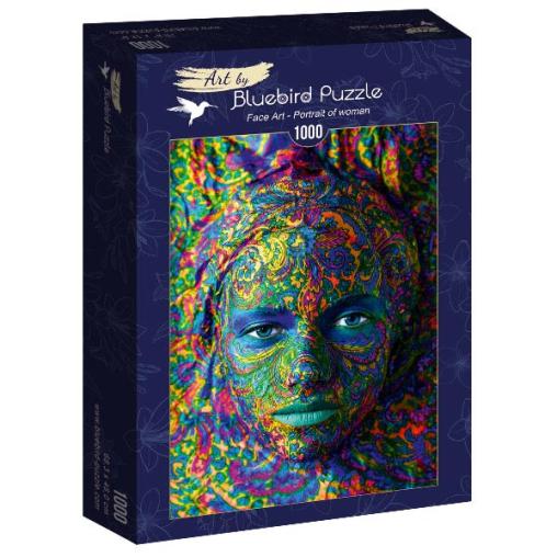 Puzzle Bluebird Retrato de Mujer de 1000 Piezas