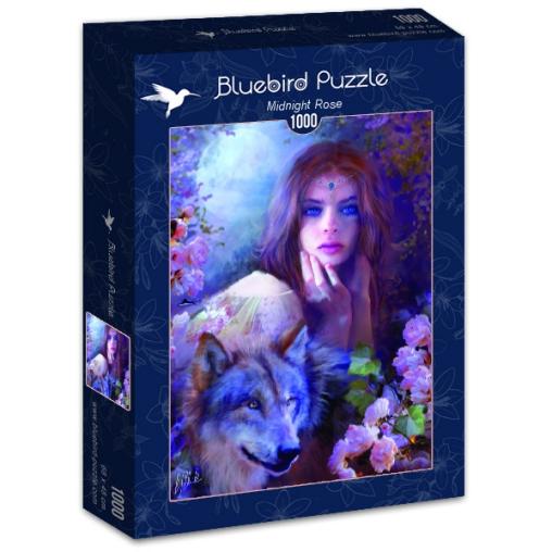 Puzzle Bluebird Rosa de Medianoche de 1000 Piezas