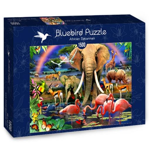 Puzzle Bluebird Sabana Africana de 1500 Piezas