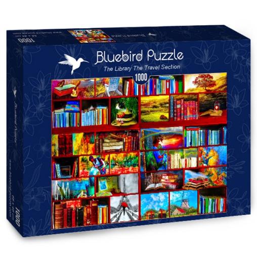 Puzzle Bluebird Sección de Viajes de la Biblioteca de 1000 Pzs