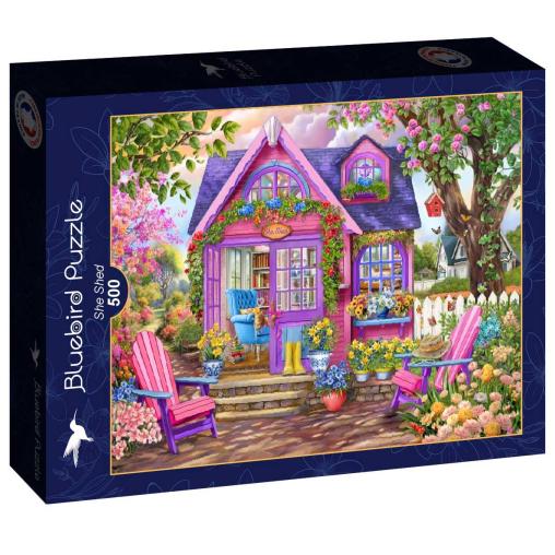 Puzzle Bluebird She Shed de 500 Piezas