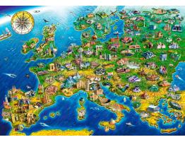 Puzzle Bluebird Símbolos de Europa de 1000 Piezas