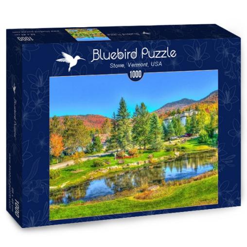 Puzzle Bluebird Stowe, Vermont, Estados Unidos de 1000 Piezas