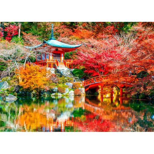 Puzzle Bluebird Templo Daigo-ji en Otoño, Kioto de 500 Piezas