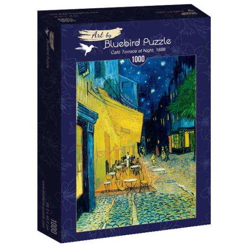 Puzzle Bluebird Terraza de Café por la noche de 1000 Piezas