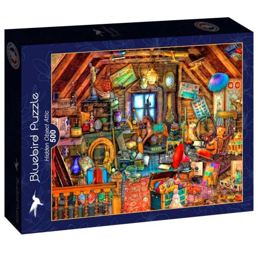 Puzzle Bluebird Ático de Objetos Ocultos de 500 Piezas