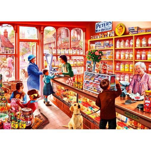 Puzzle Bluebird Tienda de Dulces de 500 Piezas