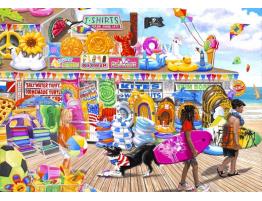 Puzzle Bluebird Tienda De Playa de 1000 Piezas