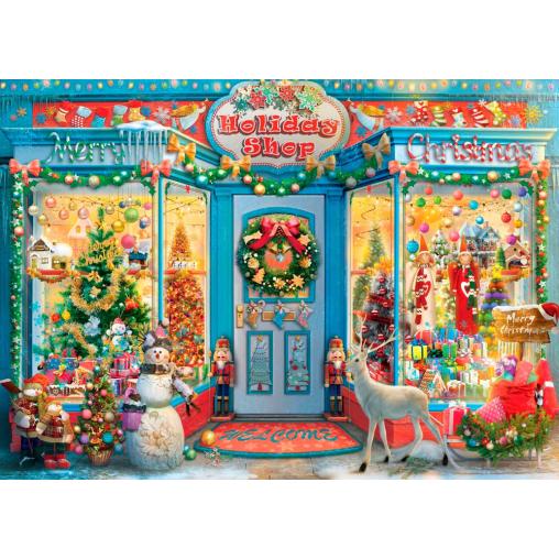 Puzzle Bluebird Tienda Navideña de 1500 Piezas