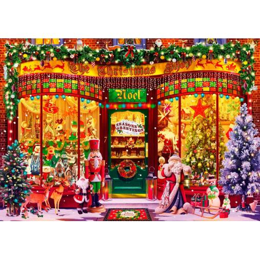 Puzzle Bluebird Tienda de Navidad de 2000 Piezas