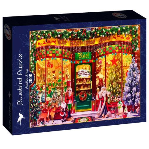 Puzzle Bluebird Tienda de Navidad de 2000 Piezas