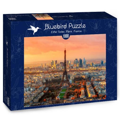 Puzzle Bluebird Torre Eiffel, París de 1000 Piezas