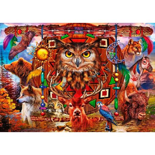 Puzzle Bluebird Totem Animal de 4000 Piezas