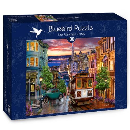 Puzzle Bluebird Tranvía de San Francisco de 1000 Piezas