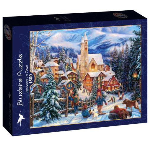 Puzzle Bluebird Trineo a la Ciudad de 1500 Piezas