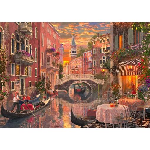 Puzzle Bluebird Un Arardecer en Venecia de 1500 Piezas