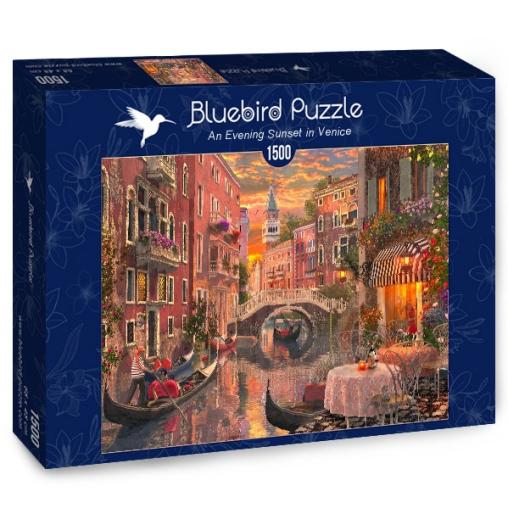 Puzzle Bluebird Un Arardecer en Venecia de 1500 Piezas