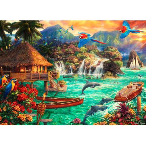 Puzzle Bluebird Vida en la Isla de 1500 Piezas