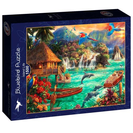 Puzzle Bluebird Vida en la Isla de 1500 Piezas