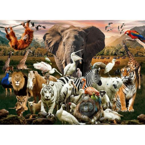 Puzzle Brain Tree Animales de 500 Piezas