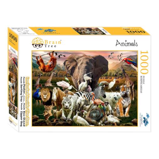 Puzzle Brain Tree Animales de 1000 Piezas