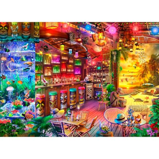 Puzzle Brain Tree Bar de Playa de 1000 Piezas