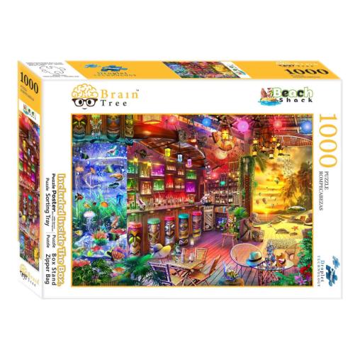 Puzzle Brain Tree Bar de Playa de 1000 Piezas