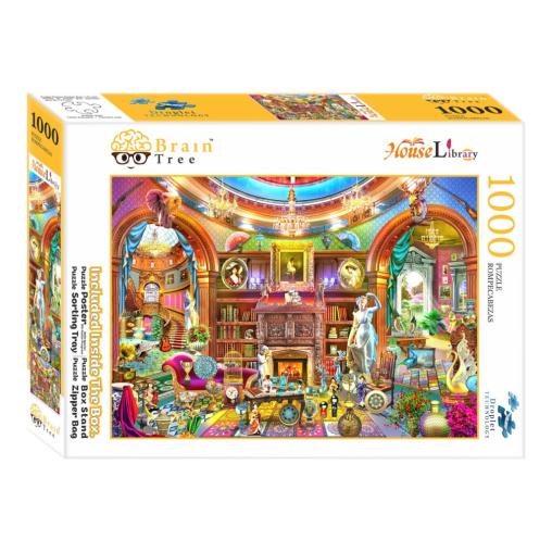 Puzzle Brain Tree Biblioteca Casera de 1000 Piezas