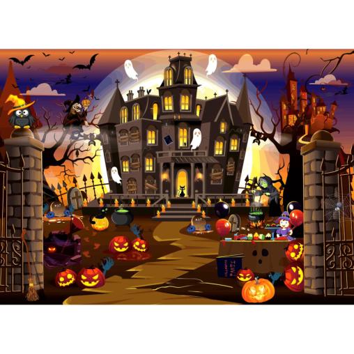 Puzzle Brain Tree Halloween de 500 Piezas