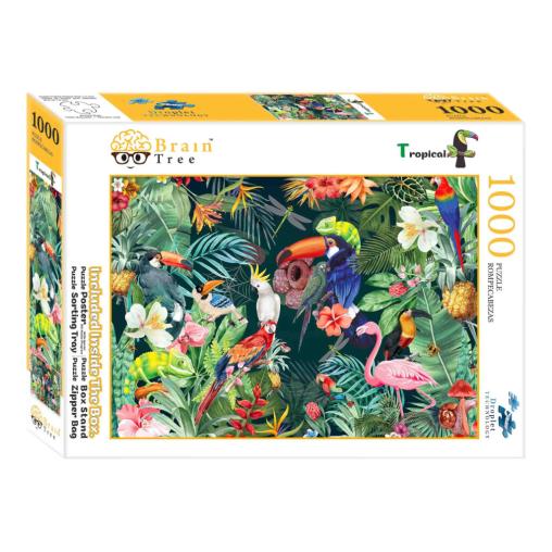 Puzzle Brain Tree Naturaleza Tropical de 1000 Piezas