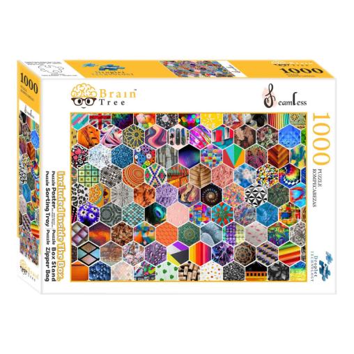 Puzzle Brain Tree Patrones Hexagonales de 1000 Piezas