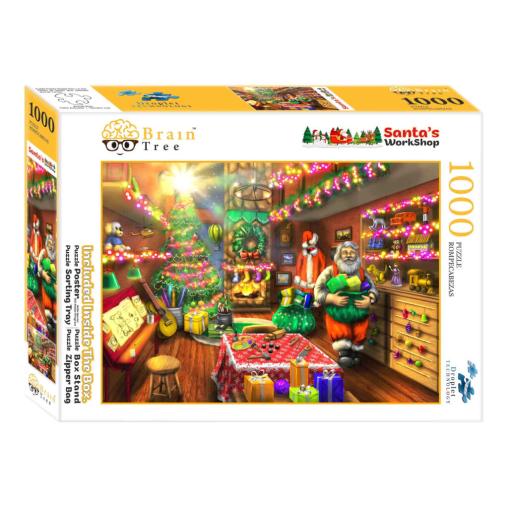 Puzzle Brain Tree Taller de Papá Noel de 1000 Piezas