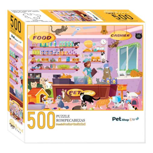 Puzzle Brain Tree Tienda de Mascotas de 500 Piezas