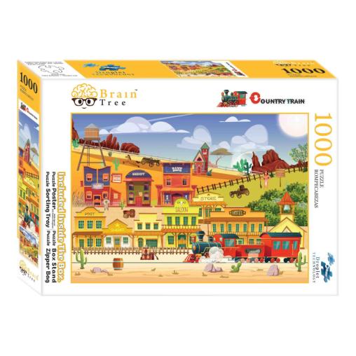 Puzzle Brain Tree Tren del Oeste de 1000 Piezas