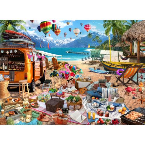 Puzzle Brain Tree Vacaciones en la Playa de 1000 Piezas