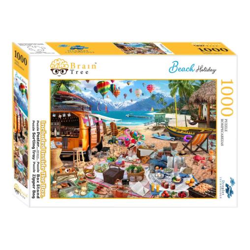 Puzzle Brain Tree Vacaciones en la Playa de 1000 Piezas