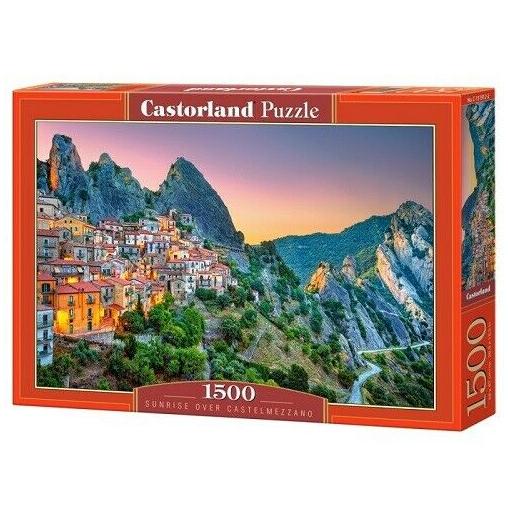 Puzzle Castorland Amanecer en Castelmezzano de 1500 Piezas