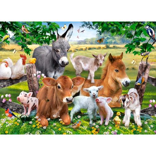 Puzzle Castorland Animales de la Granja de 100 Piezas