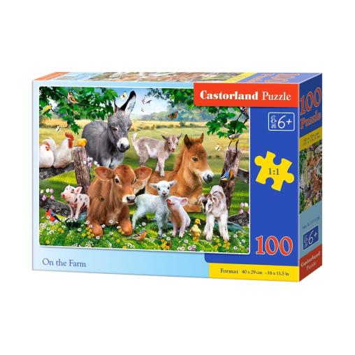 Puzzle Castorland Animales de la Granja de 100 Piezas