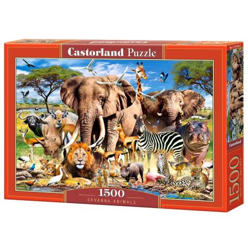 Puzzle Castorland Animales de la Sabana de 1500 Piezas