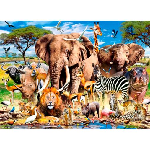 Puzzle Castorland Animales de la Sabana de 200 Pzs