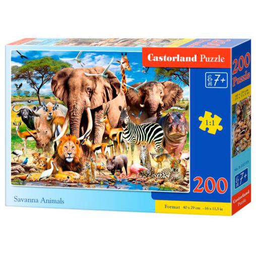 Puzzle Castorland Animales de la Sabana de 200 Pzs