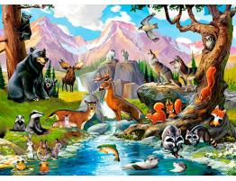 Puzzle Castorland Animales en el Bosque de 70 Piezas