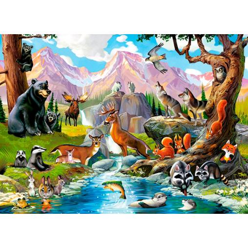 Puzzle Castorland Animales en el Bosque de 70 Piezas